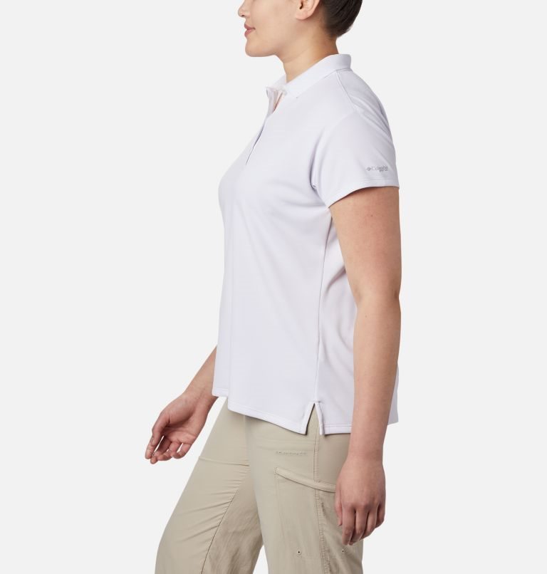 Tricouri Polo Columbia PFG Innisfree Scurte Sleeve Dama Albi | Plus Size YOMQ09Z78